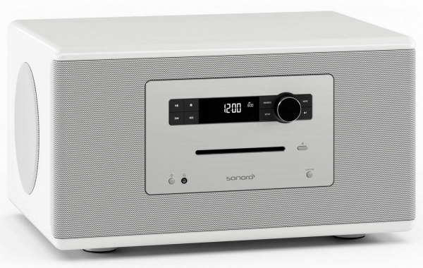Sonoro sonoroHIFI Weiss Matt - Musiksystem FM DAB+ Bluetooth | Aussteller, sehr gut