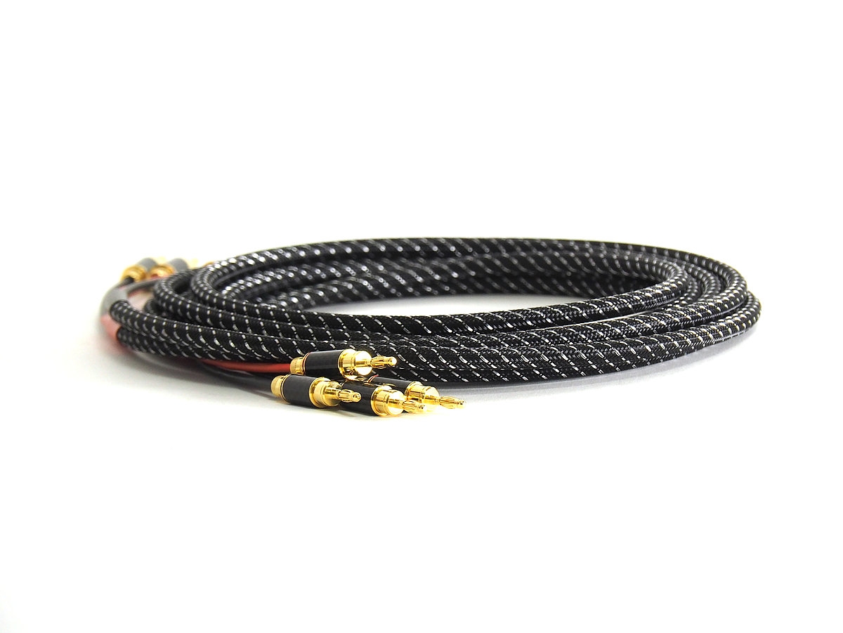 TCI Python BiWire 2,5 m - 4mm Bi-Wiring-Kabel mit Hollow Gold Plugs