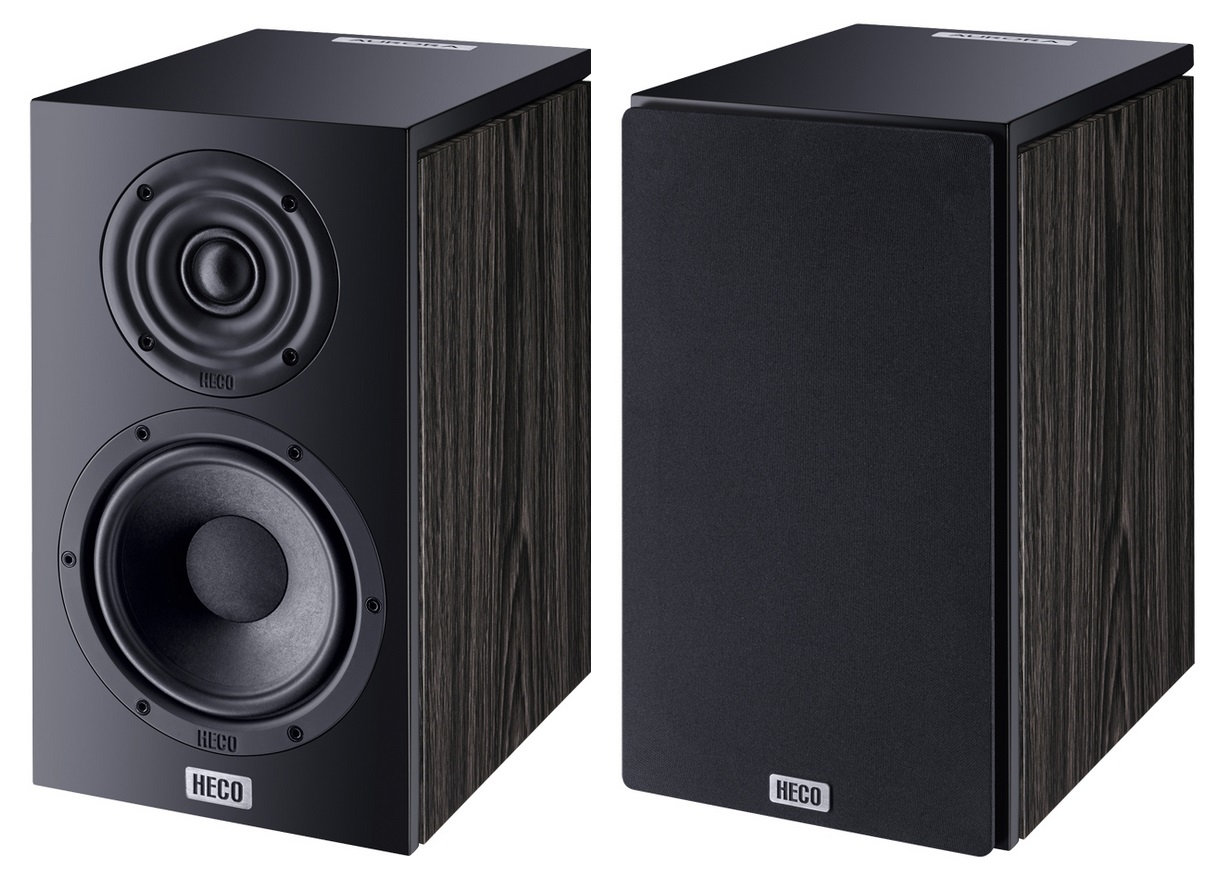 HECO Aurora 200 Ebony Black ++ BLACK-DEAL-DAYS ++ Regallautsprecher Schwarz, Paar | Neu