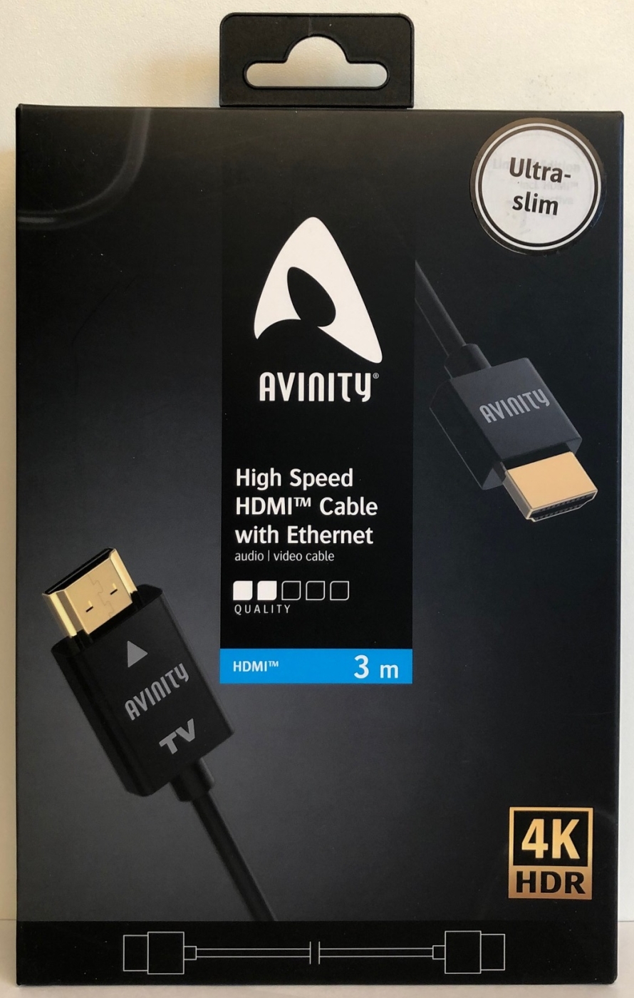 Avinity High-Speed HDMI-Kabel, Ethernet, vergoldet | 3,0 m
