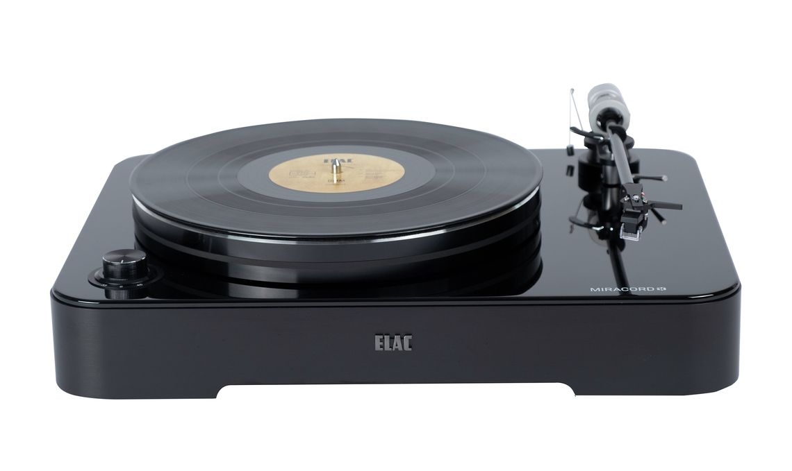 ELAC Miracord 80 Plattenspieler mit System schwarz hochglanz