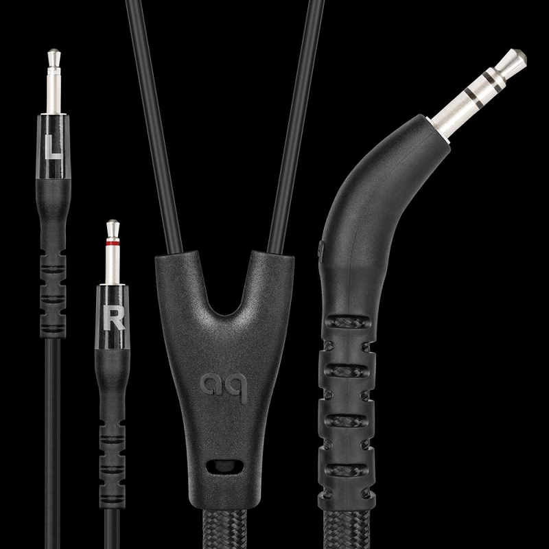 Audioquest NightBird Model One Kopfhörer-Kabel 3,5mm auf 2x2,5 mm Klinke 3,0 m