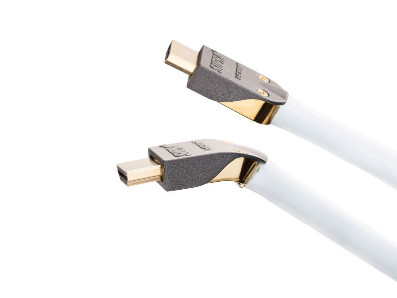 Supra Cables High Speed HDMI Kabel MET-S/B abnehmbaren Stecker mit Ethernet 8,0 m