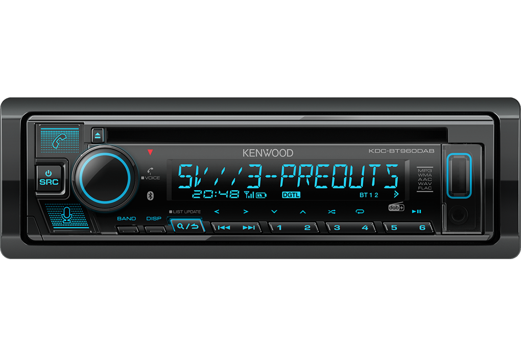 Kenwood KDC-BT960DAB DAB+ / CD / Bluetooth / USB / Amazon Alexa / Android Smartphone / iPhone Steuerung