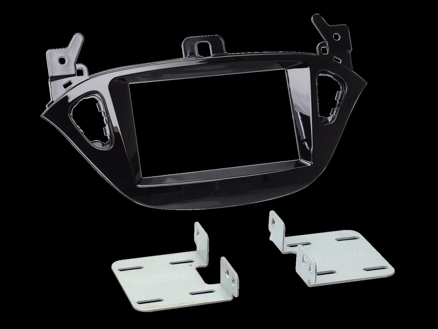 ACV 381230-29 2-DIN Radioblende Opel Adam(M-A)/Corsa E(X15) Klavierlack schwarz