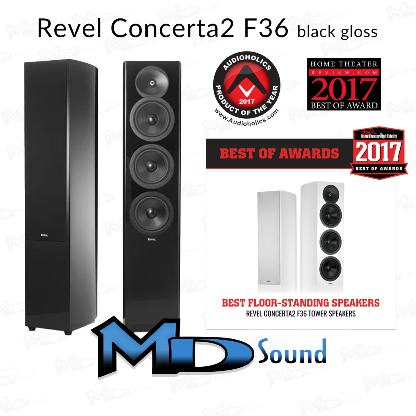 Revel Concerta 2 F36 black gloss Standlautsprecher Paar UVP 2698 € | Neu