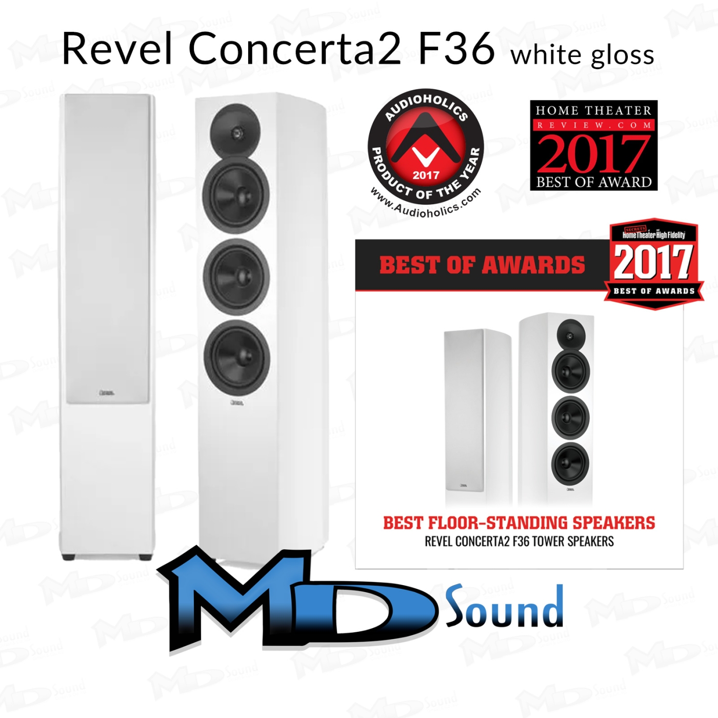 Revel Concerta 2 F36 white gloss Standlautsprecher Paar UVP 2698 € | Neu