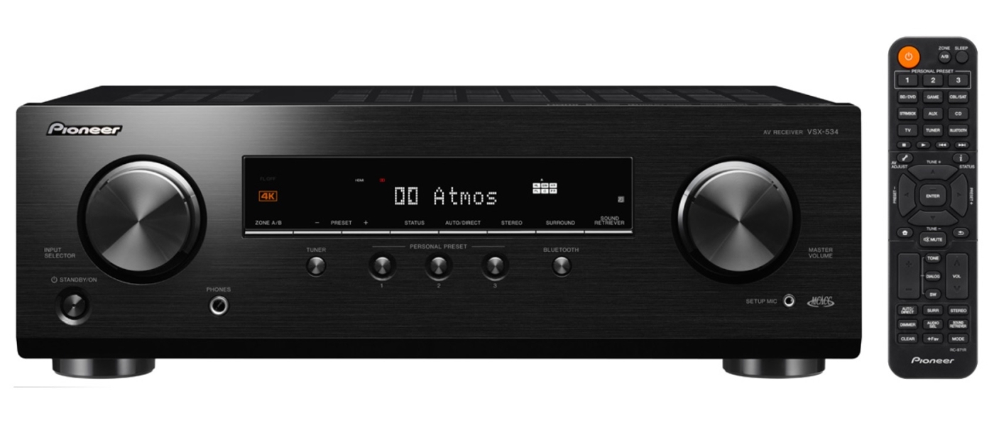 PIONEER VSX-534 5.1 ++ GREAT-DEAL-DAYS ++ 4K AV-Receiver Bluetooth USB Schwarz | Auspackware, wie neu | UVP 549 €