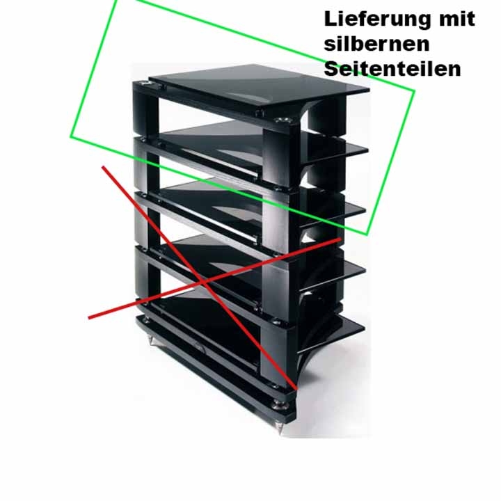 Naim Fraim MED 180mm Silber/esche schwarz Erweiterungsebene Stück | UVP war 799 € siehe Fotos