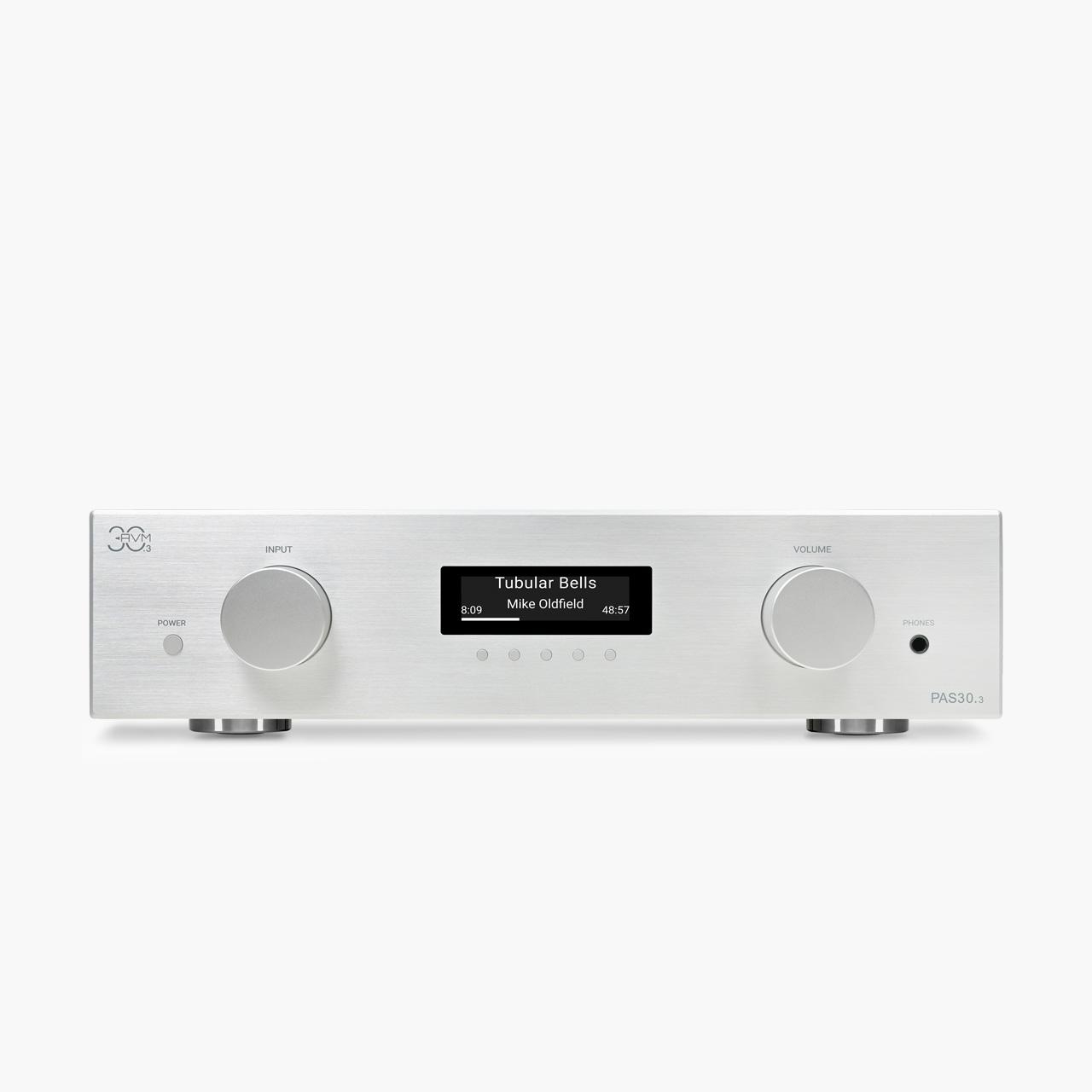 AVM PAS 30.3 Vollverstärker mit X-STREAM Engine & Phono Silber | Neu