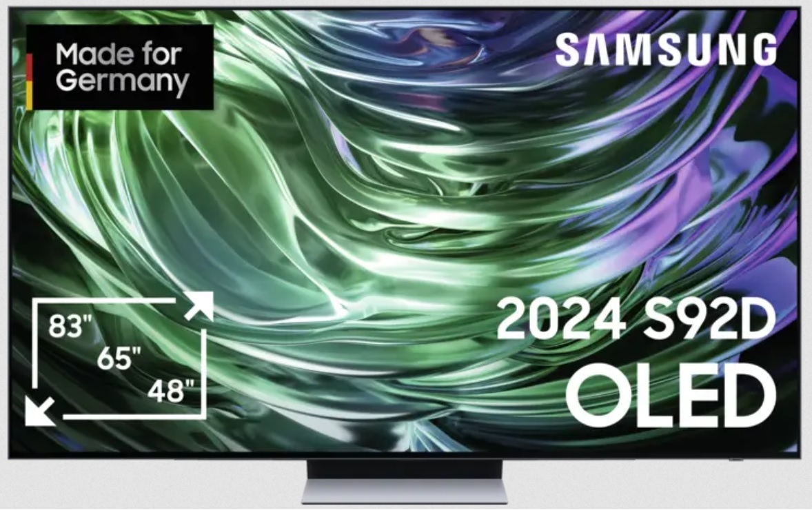 SAMSUNG GQ55S92DAEXZG ++ GRATIS WANDHALTER ++ 138 cm, 55 Zoll 4K Ultra HD OLED TV