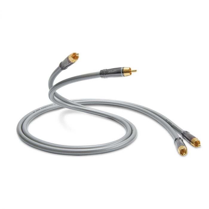 QED PERFORMANCE AUDIO 40i - Stereo Cinchkabel, RCA | Neu RCA Plugs, 10 Stück, Schwarz