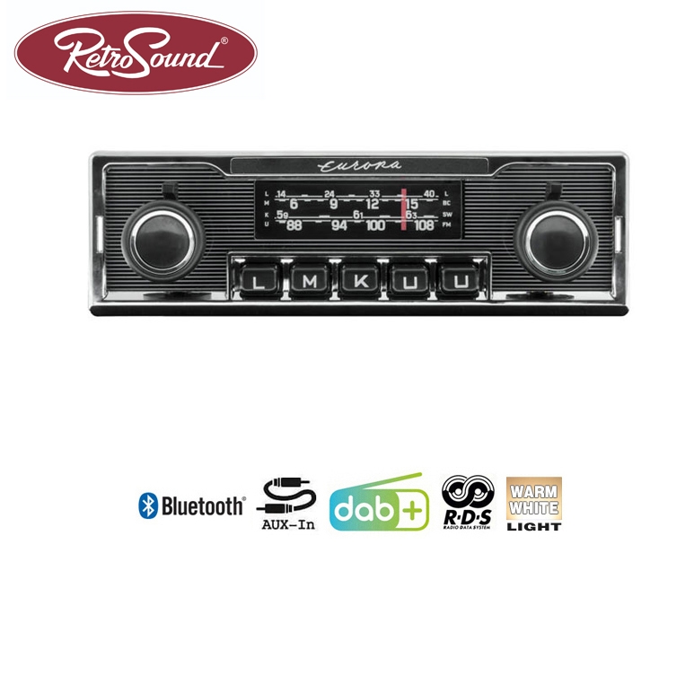 RETROSOUND 'EUROPA' 'MOTOR-1DAB-1' DAB+ Komplett-Set 'Europa' mit Bluetooth