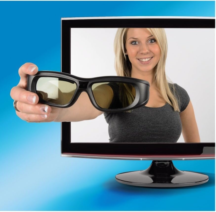 Hama 3D-Shutterbrille für Panasonic 3D-TVs/Funk schwarz | Auspackware, sehr gut