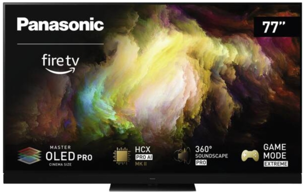 PANASONIC TV-77Z93AEG I 195 cm, 77 Zoll 4K Ultra HD Master OLED Pro Cinema TV mit Fire TV