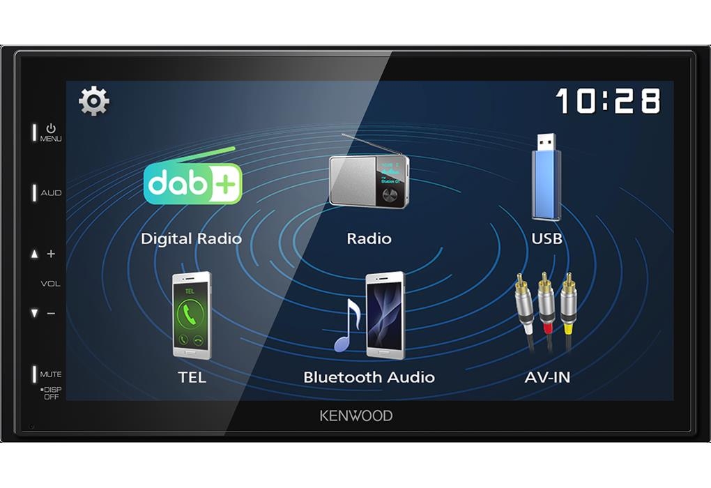 Kenwood DMX129DAB 2-DIN Autoradio mit Android USB-Mirroring / Bluetooth / Rear-USB / DAB+