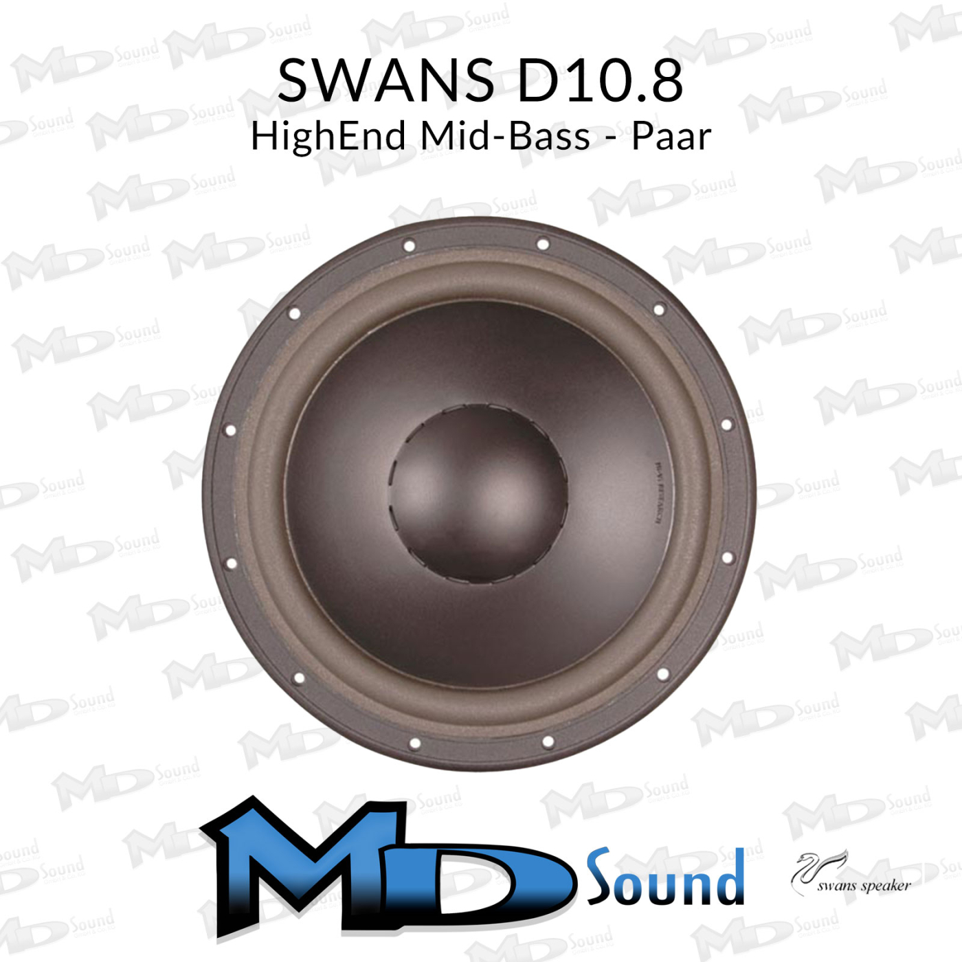 Swan D10.8 HighEnd Mid-Bass/Mitteltieftöner- Paarpreis