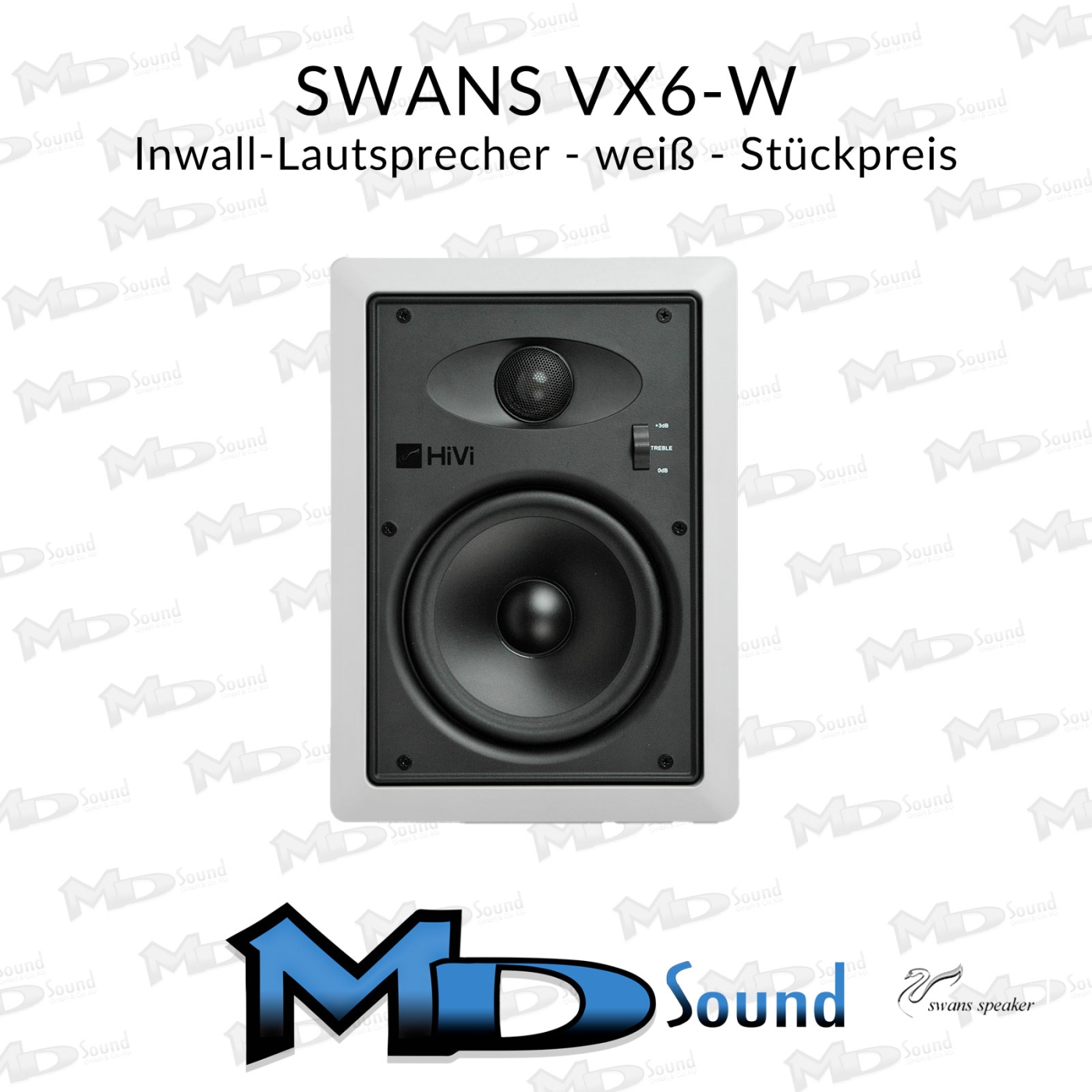 Swan VX6-W, HighEnd Inwall-Lautsprecher weiß - Stückpreis | Neu