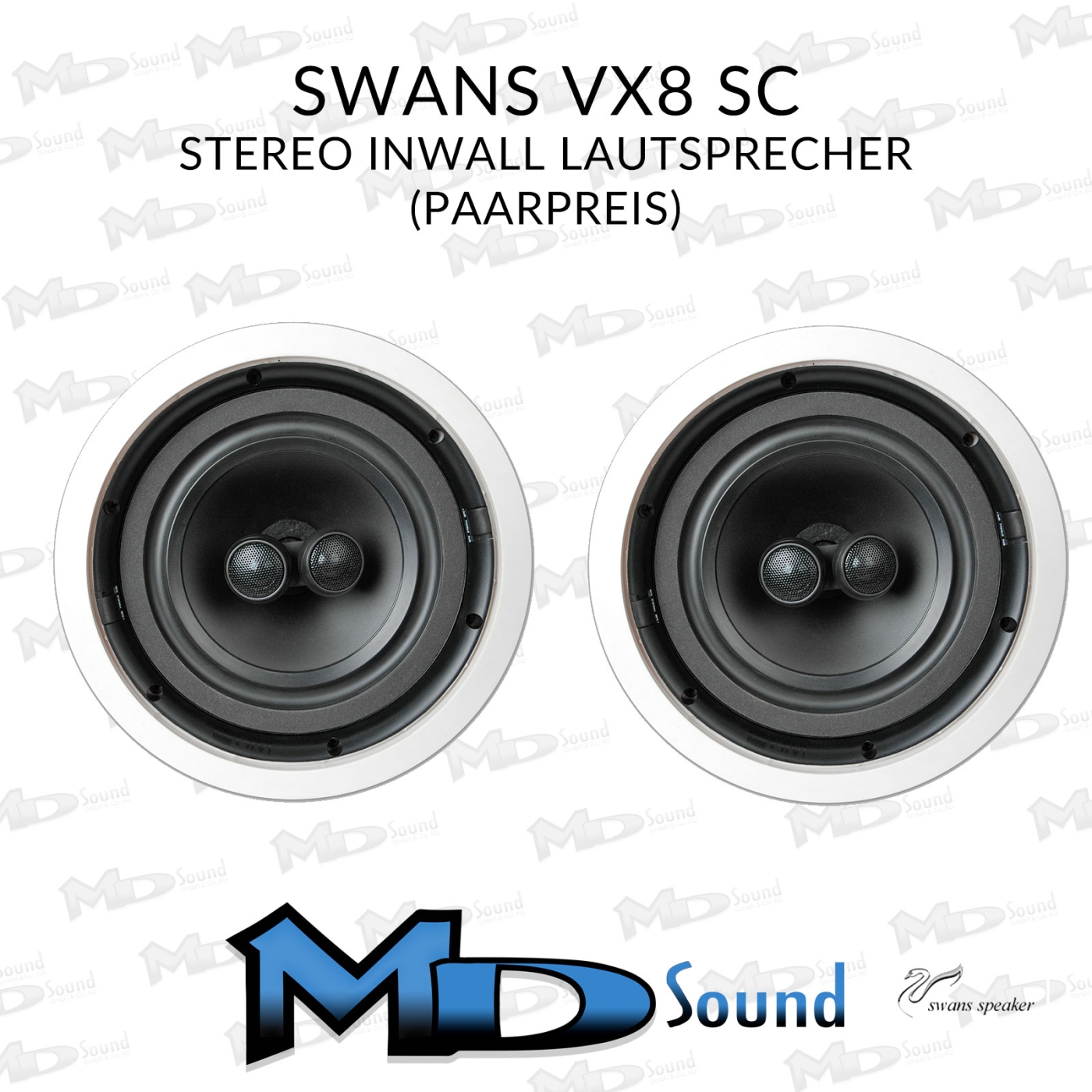 Swan VX8-SC Stereo InWall-Lautsprecher - Paarpreis | Neu