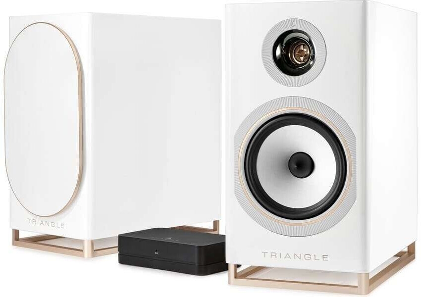 Triangle Capella - Aktiv HighEnd Regallautsprcher Space White Paar | Neu