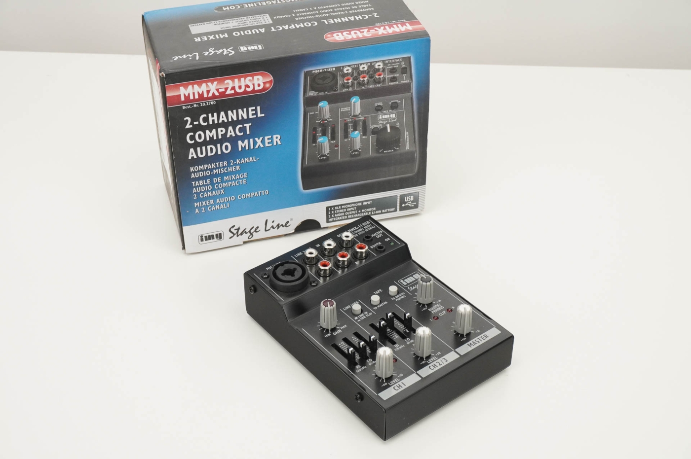 IMG Stageline MMX-2USB - 2-Kanal Mischpult | Neu