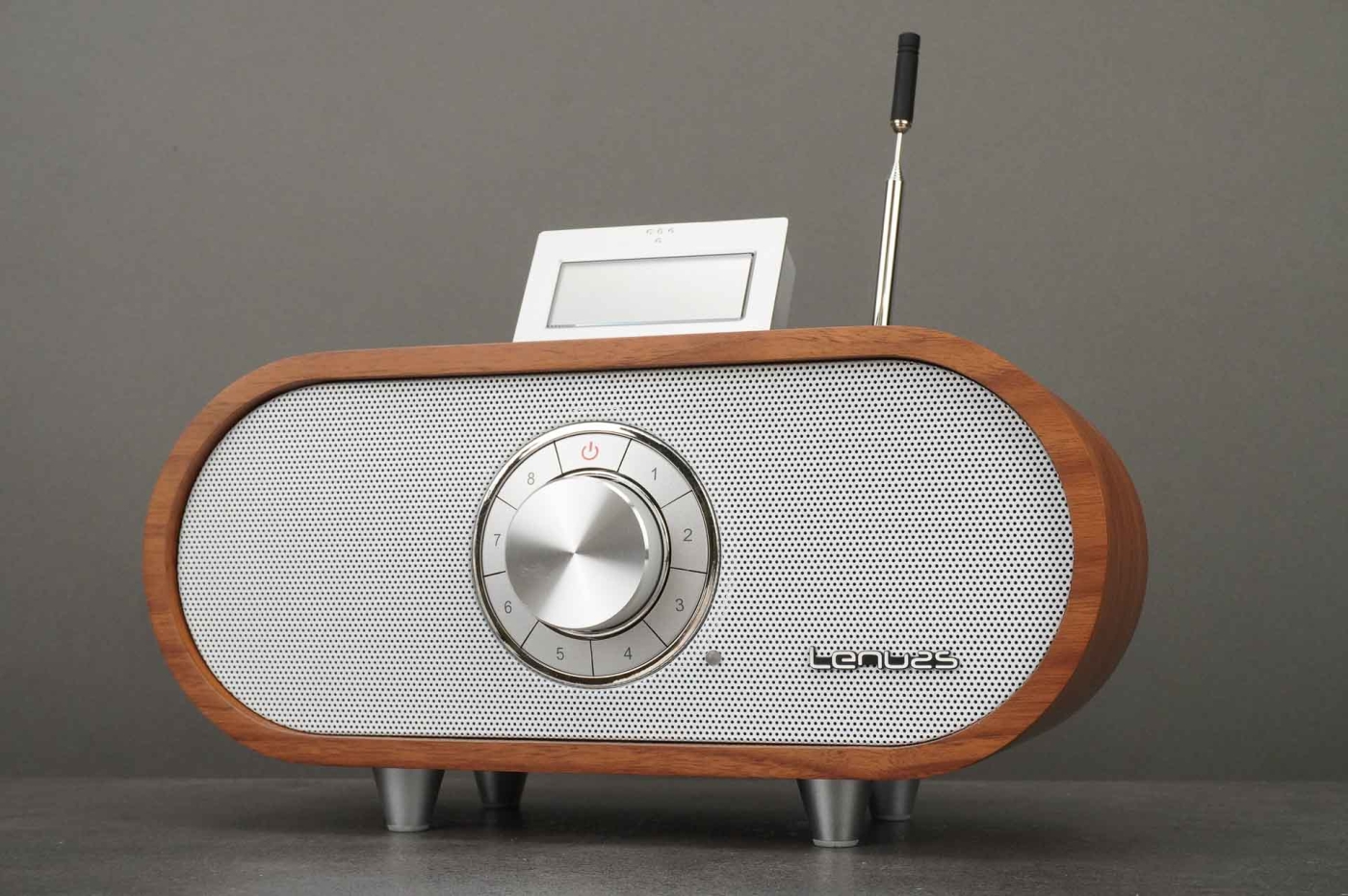 Lenuss Dolomit BT DAB L250 Walnuss - DAB+ und UKW Radio mit Bluetooth | Auspackware, wie neu