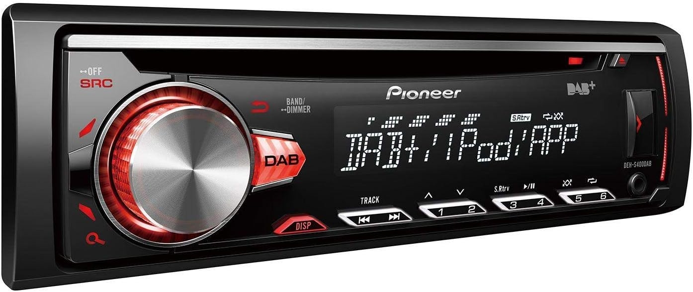 Pioneer DEH-S400DAB Autoradio mit DAB+, Bluetooth, CD und USB – 1-DIN Car HiFi Receiver | Neu