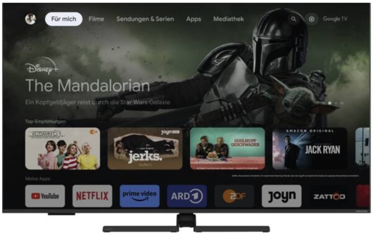 GRUNDIG 55CQA8490 London +++ AKTION +++ 139 cm, 55 Zoll 4K Ultra HD QLED TV