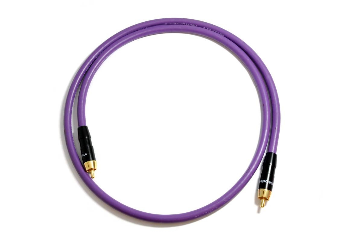 Melodika Purple Rain MDCX15 75 Ohm Koax Digital-Kabel Stück | Neu 1,5 m