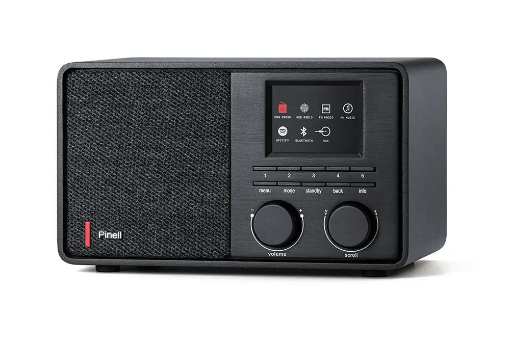 Pinell Super Sound 201W, Schwarz - DAB+ Internetradio, Bluetooth, FM | Neu