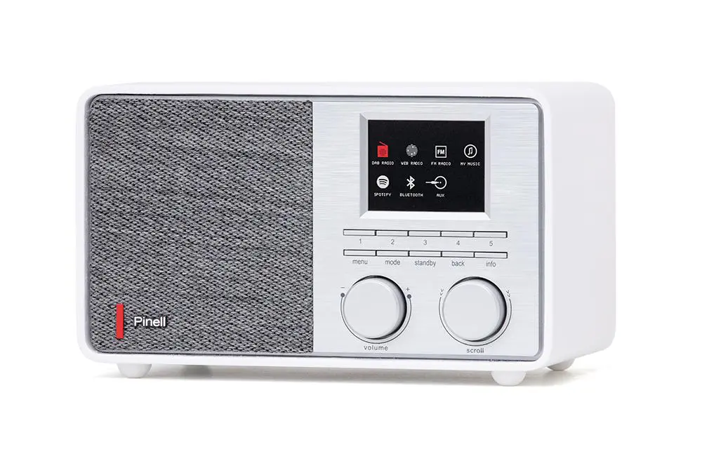 Pinell Super Sound 201W, Weiß - DAB+ Internetradio, Bluetooth, FM | Neu
