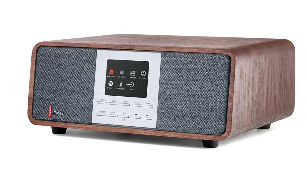 Pinell Super Sound 501, Walnuss - DAB+ Internet Radio, Bluetooth, FM | Neu