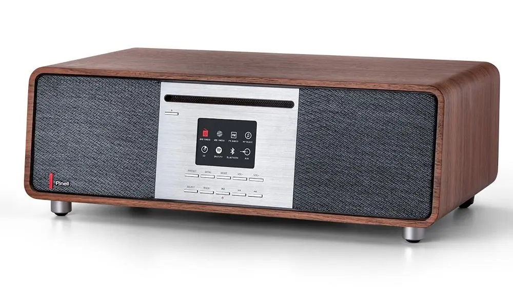 Pinell Super Sound 701, Walnuss - DAB+ Internet Radio, Bluetooth, FM | Neu