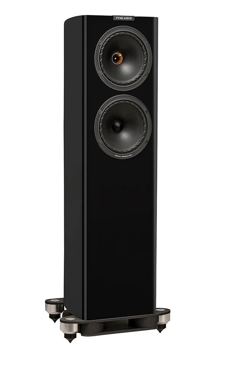 Fyne Audio F702 SP Schwarz Hochglanz - 2,5-Wege Standlautsprecher, Paar | Neu