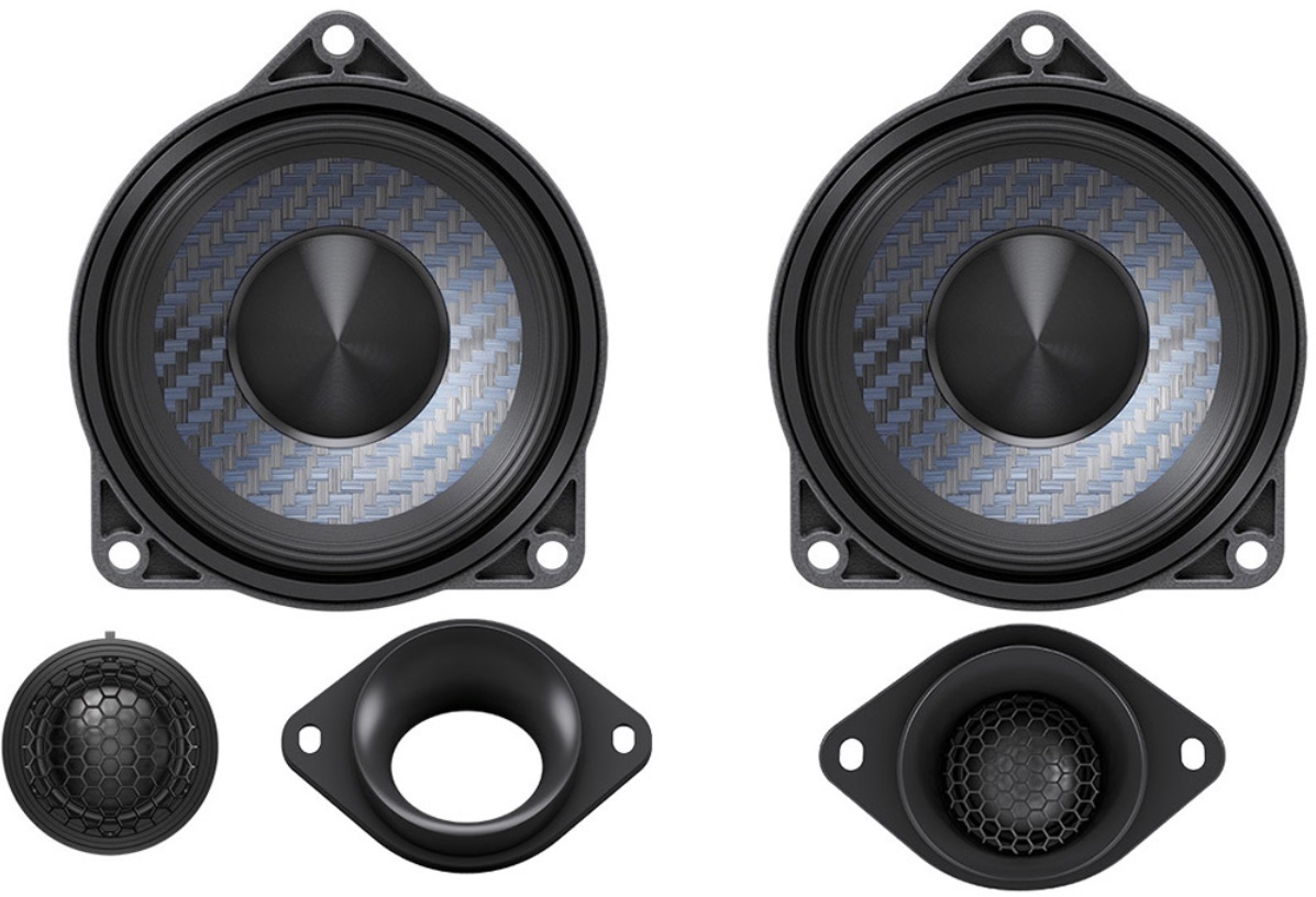 ALPINE DP2-40C-B 10 cm (4-Zoll) 2-WEGE-KOMPONENTEN-LAUTSPRECHER BMW 3er Reihe und weitere