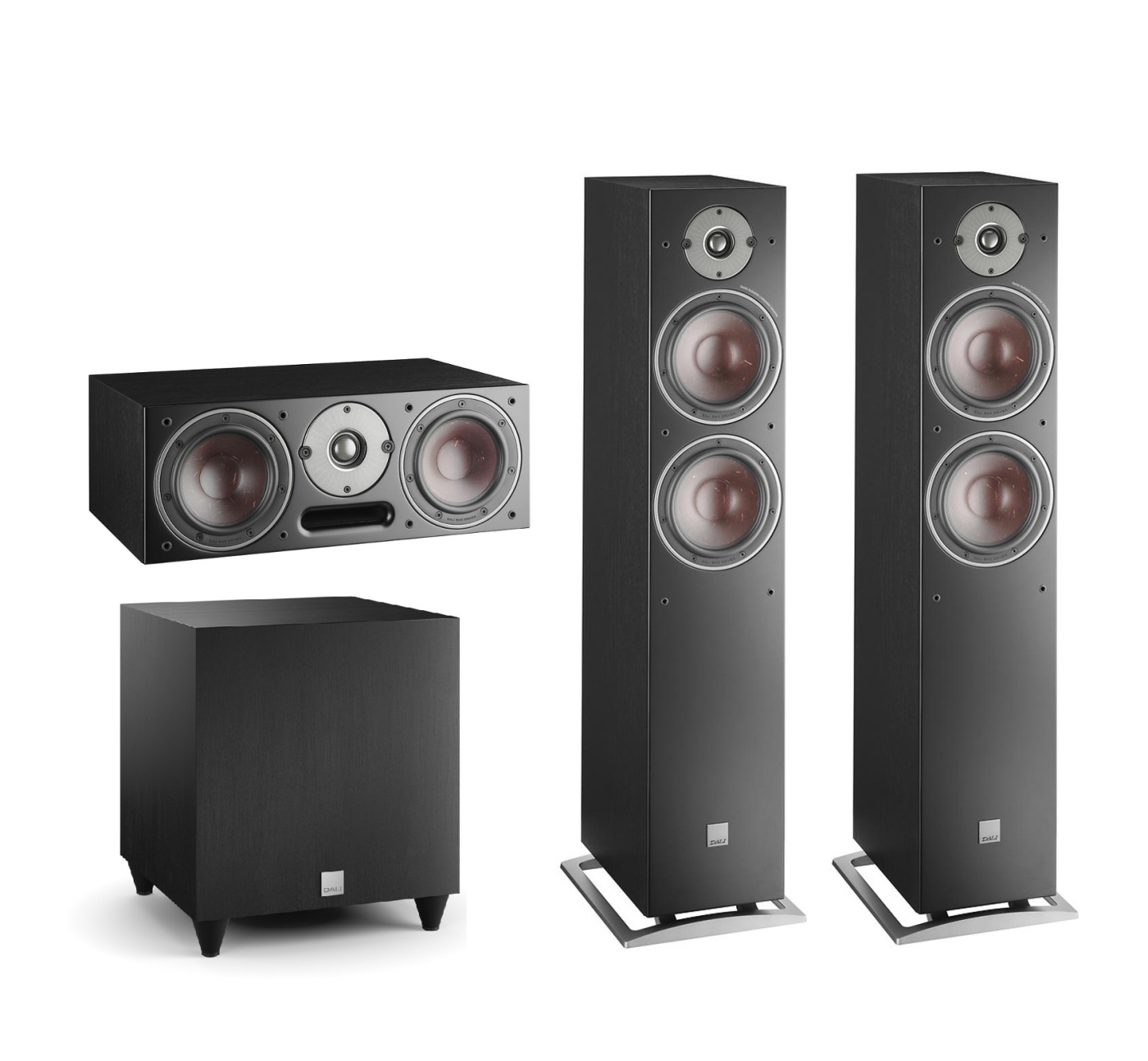 Dali Oberon Heimkino-Systeme, Black Ash | Neu 3.1-System | 1