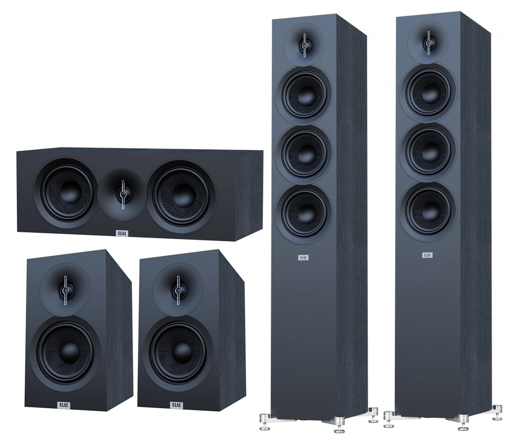 Elac Debut 3.0 Serie Heimkino-Systeme, Schwarz | Neu 5-Kanal Set 2
