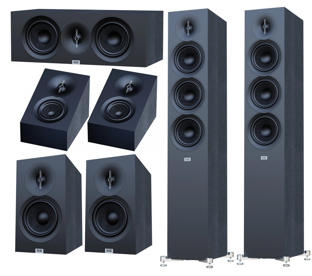 Elac Debut 3.0 Serie Heimkino-Systeme, Schwarz | Neu 7-Kanal Set 2