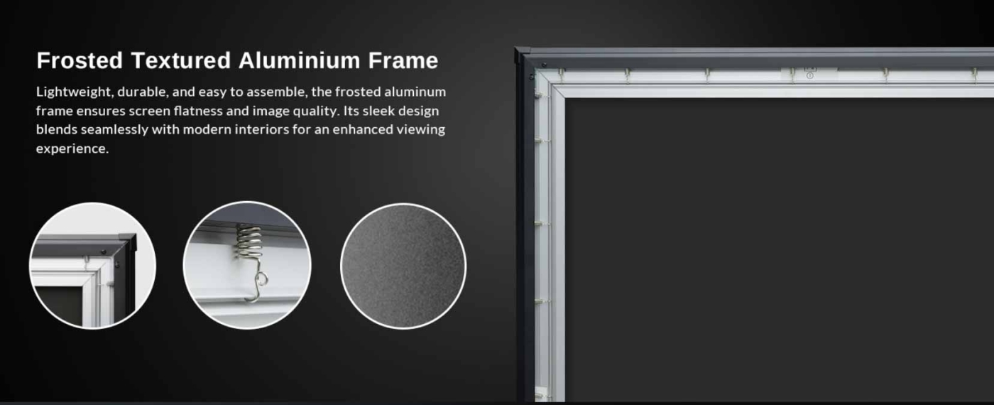 ShedLight 120' CLR Lenticular Rahmenleinwand für Laser TV | Neu