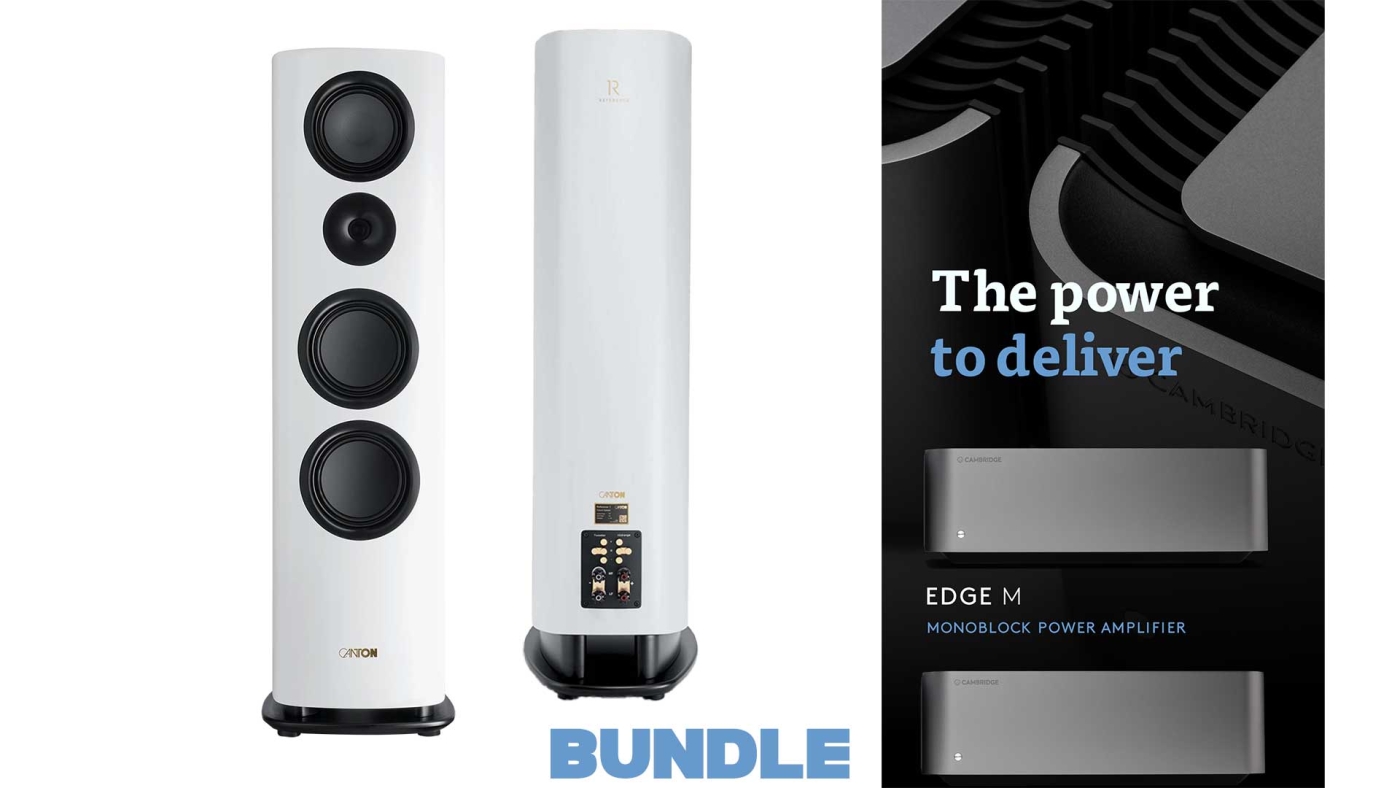 Canton Reference 3 weiß matt ++ incl. 2 x Cambridge Edge M Mono-Blöcke ++ - Standlautsprecher Paar | Neu
