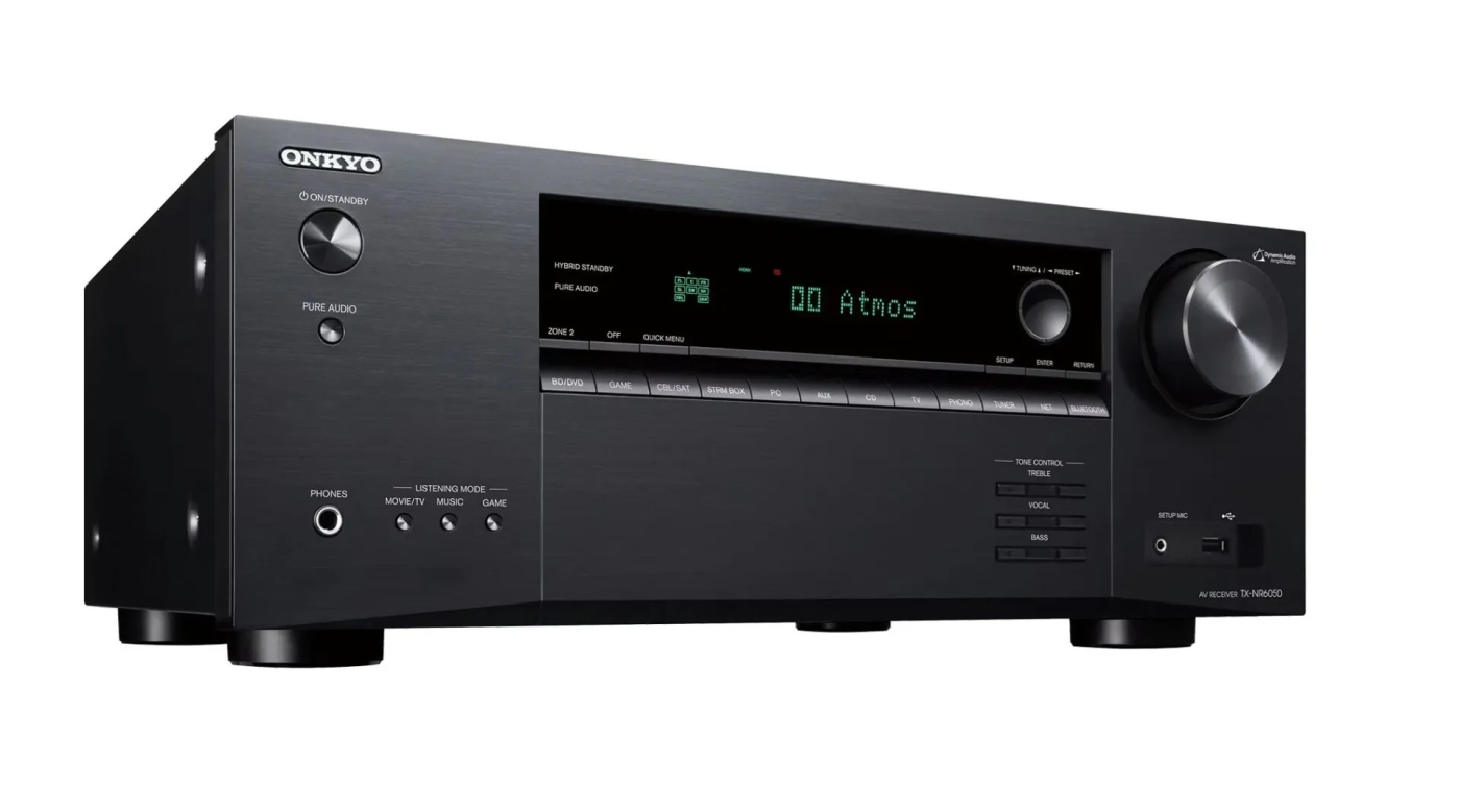 Onkyo TX-NR6050 - 7.2-Kanal AV-Receiver 8K HDMI, Schwarz | Neu