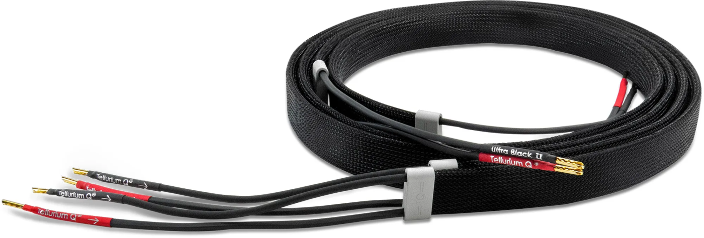 Tellurium Q Ultra Black II - 2x3,0 m Stereo-Lautsprecherkabel | Neu