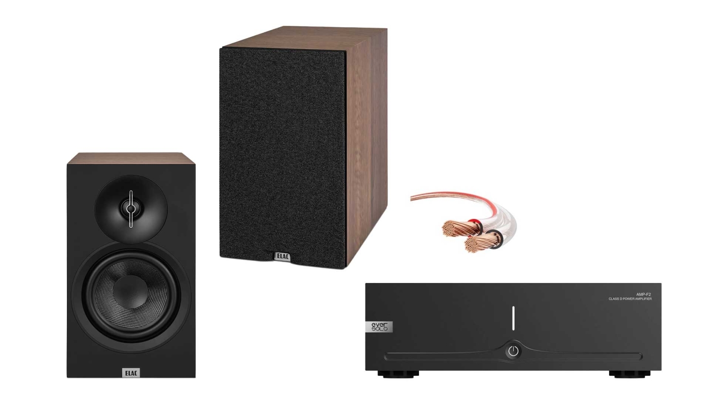 Bundle Eversolo AMP-F2 + ELAC Debut B6.3 walnuss HiFi-Set | Neu
