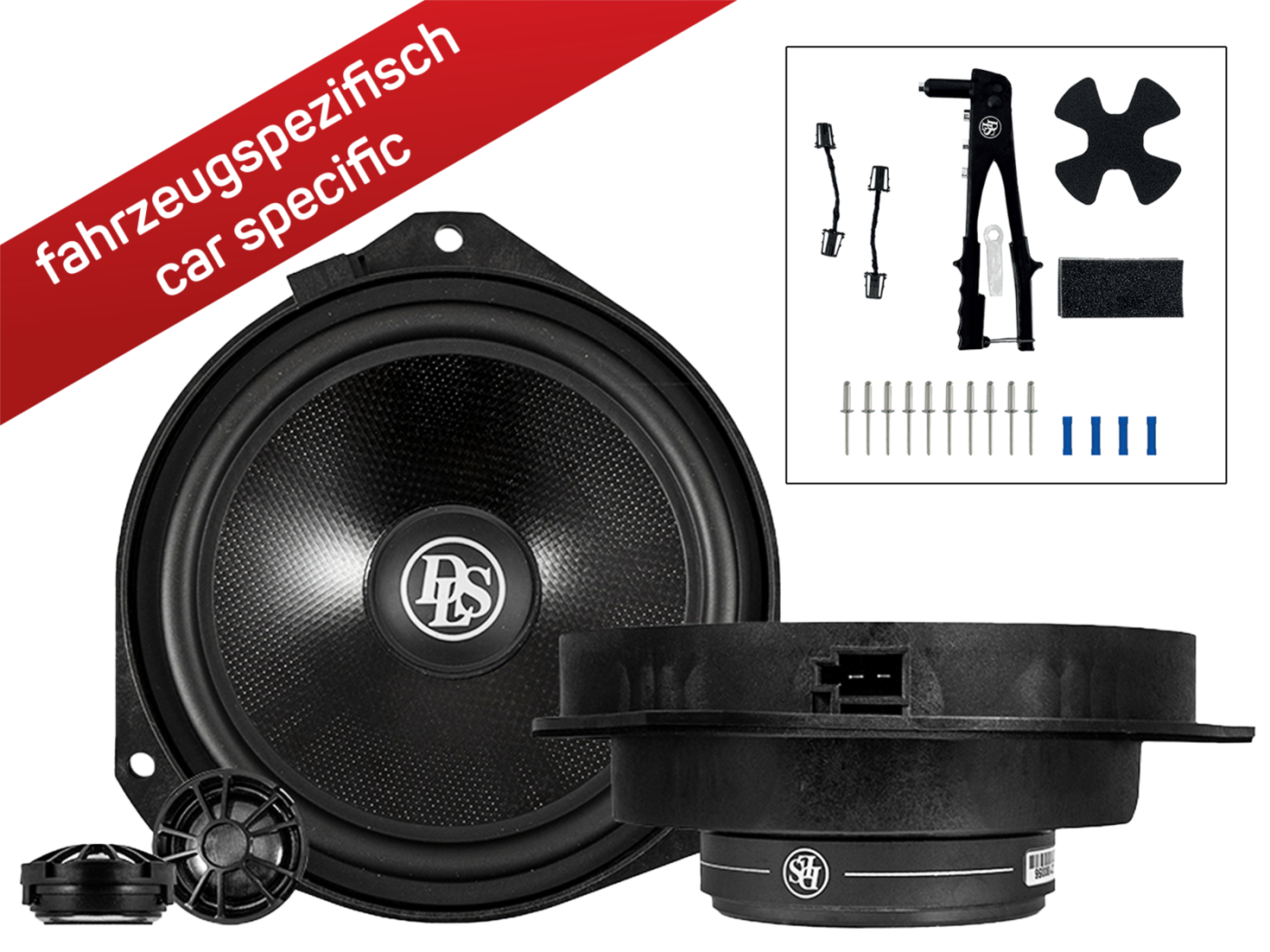 DLS CRPP-1.6 16,5cm 2-Wege Lautsprecher System Kit DLS Cruise Citroen/Fiat/Opel/Peugeot | Neu