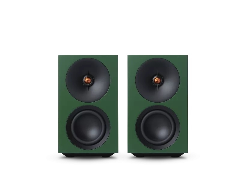 Cambridge Audio L/R S Grün - Ultra-kompakte aktive Stereo-Lautsprecher, Paar | Neu