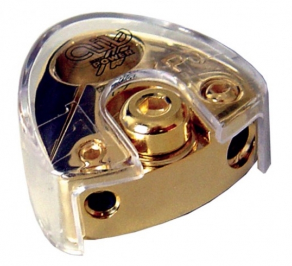 AIV 650402 Batterieklemme - Plus-Batterieklemme 1 x Kabel 25 qmm, 2 x Kabel bis 10 qmm, M8-Ringkabelschuhanschluß