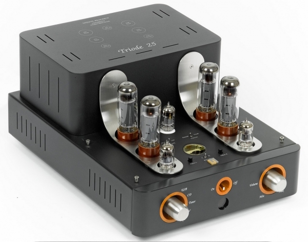 Unison Research Triode 25, Front Schwarz - Gegentakt-AB-Verstärker mit USB-Anschluss | Neu