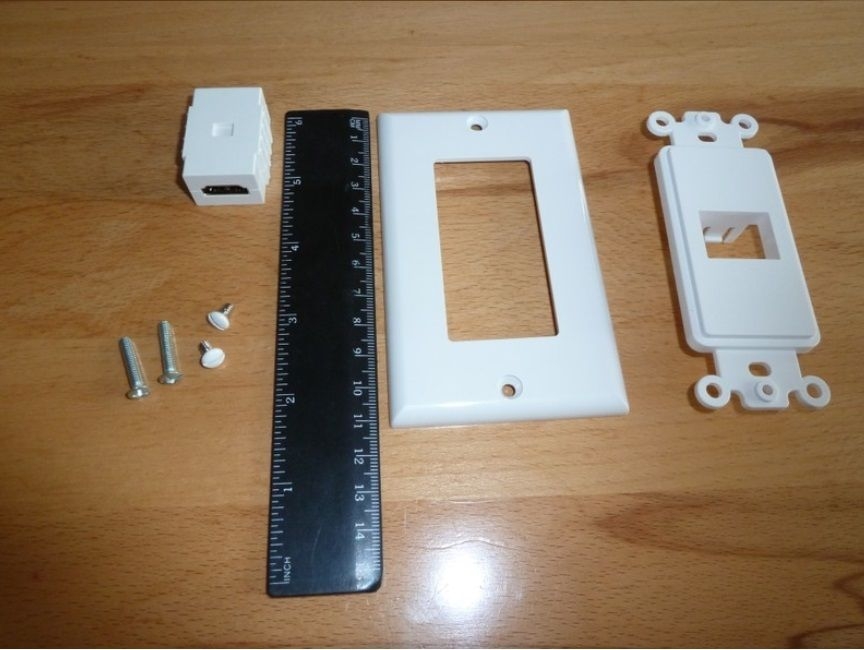 AIV HDMI-Dose Steckdose 1-Port gerade Set 8 Stück HDMI-Steckdose