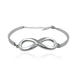 MARTIN1985 Infinity Armband 316L Chirurgenstahl Unendlichkeit Karabinerverschluss Damen mit Geschenkverpackung