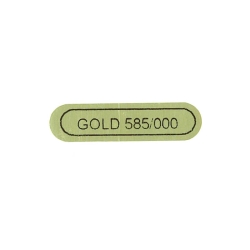 100 x Klebeetiketten Schmuck 'Gold 585/000'